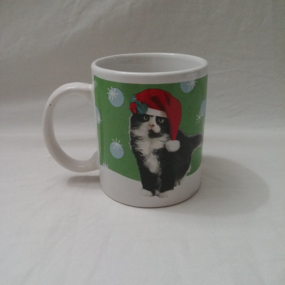 Christmas Cat Coffee Mug Flomo